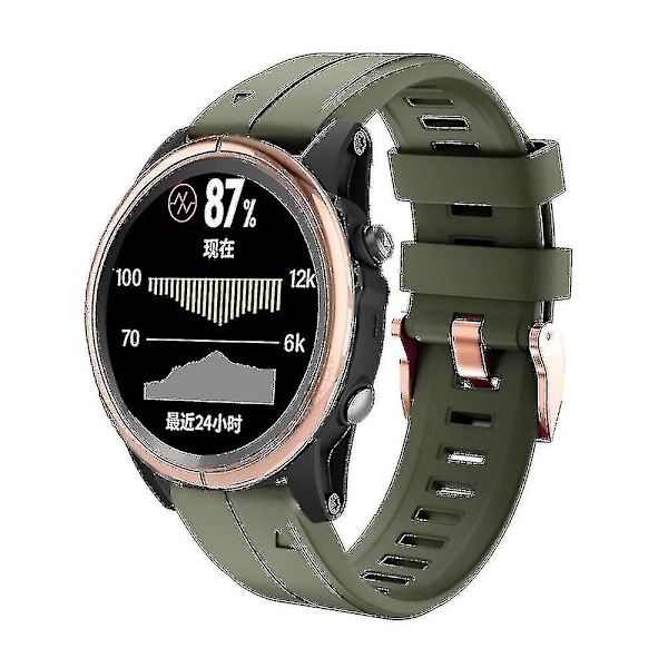 Vaihtohihna Garmin Fenix 5s Plus 6s Pro -kelloille, Silikoninen 20 mm älykellohihna Pink