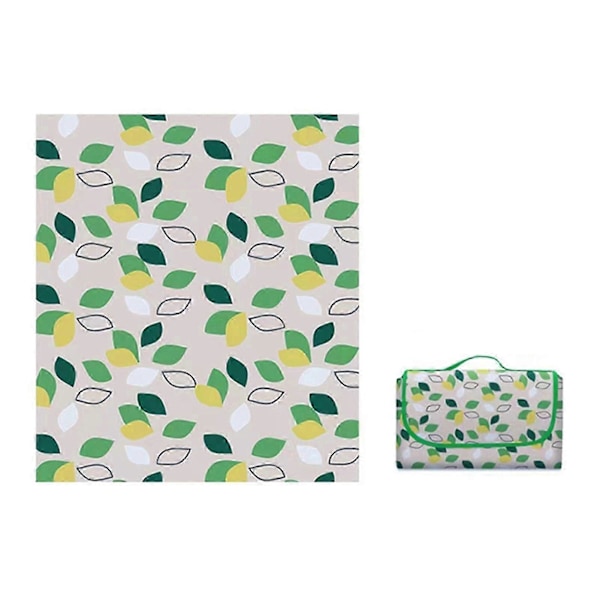 Vandtætte Foldbare Tæpper Opbevarlig Moderne Picnicmåtte Til Udendørs Camping Strand Small Flying Leaves 150 x 200cm