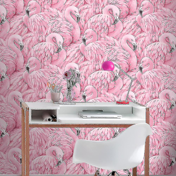 Flamingo Tapet Rosa Rasch 277890