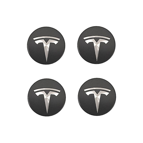 Hub Center beskyttelseshætte, kompatibel med Tesla Model 3, (fire pakker)
