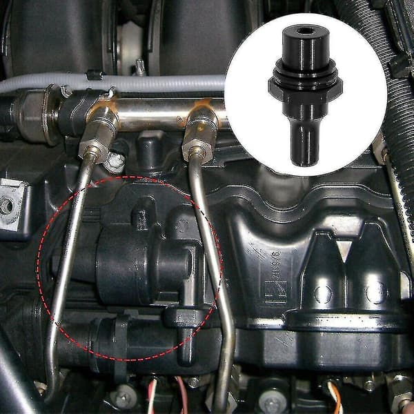 4-delt Pcv ventilsett metalllegering N54 Pcv ventil lettvekt for E91 335i 07 10 Black