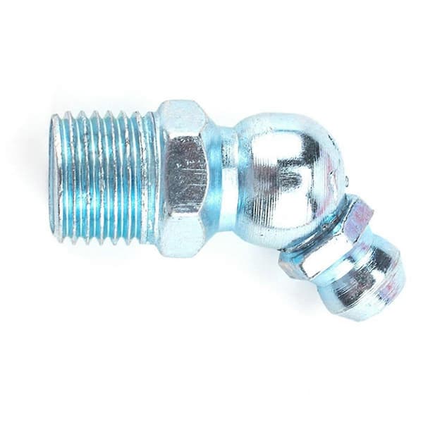 140 stk/sett Bøyd smørenippel Rett smørefitting Tilbehør for smørefittinger Hetter Hydraulisk Silver
