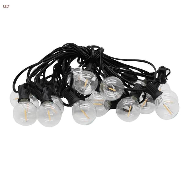 Transparent LED-lampe, lysslynge, hage, interiør