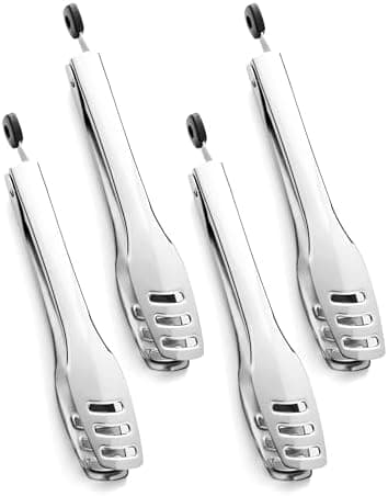 26 cm Serveringstänger 4-pack Rostfritt Stål Kökstänger för Servering av Mat, Buffé, Bröllop, Fest Catering, Mat Sallad/C