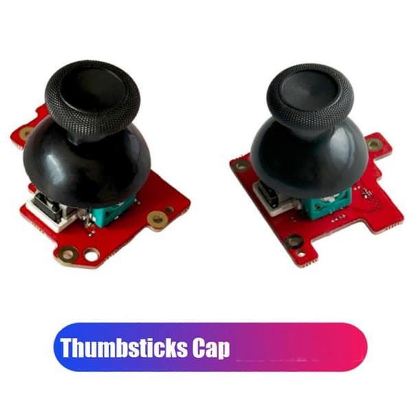 2 STK Erstatnings-Thumbsticks-hætte til Rog Ally X ROG Xbox Ally?/X Spillekonsol 3D Analog Joystick-hætte til ASUS ROG Ally X B Black Original height