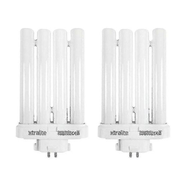 Xtralite 27w Dagslys Erstatningspære For Høykvalitets Leselamper, 4 Pin Gx10q-4 Quad Tube (6500k Pack Of 2