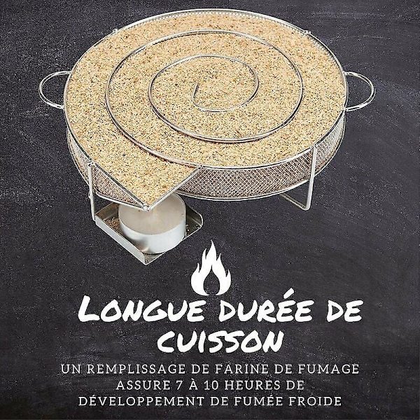 2024 Spiral Kallsrökare - Spolrökare - Rökgenerator - För Rökning I Kettle Grillen - Rundor -