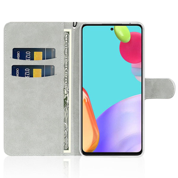 Glittrigt pulver Fullt skydd Phone case Stativ Cover till Samsung Galaxy A33 5G Silver Style C Samsung Galaxy A33 5G