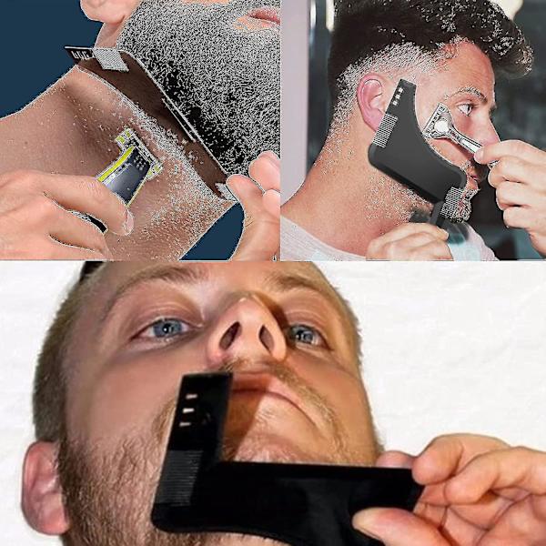 Skäggstenciler Skäggstencil Skäggformer för haka Skägg polisonger Hals, skägg