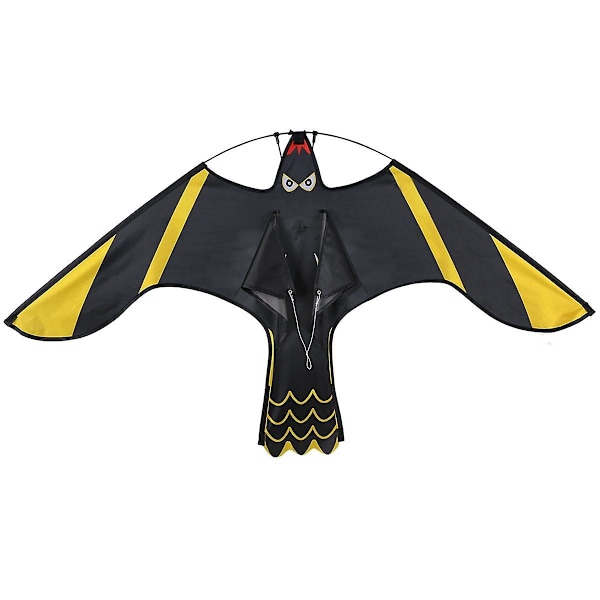 Bird Repeller Kite Simulation Eagle Flash Heijastava Repeller Tuulikyyhkynen karkotin takapihan nurmikon puutarhaan, 1,4 m As Shown
