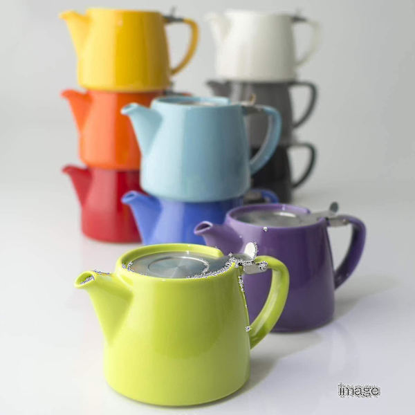 Stubbetekanne med lokk og infuser, 18 unse Shzev