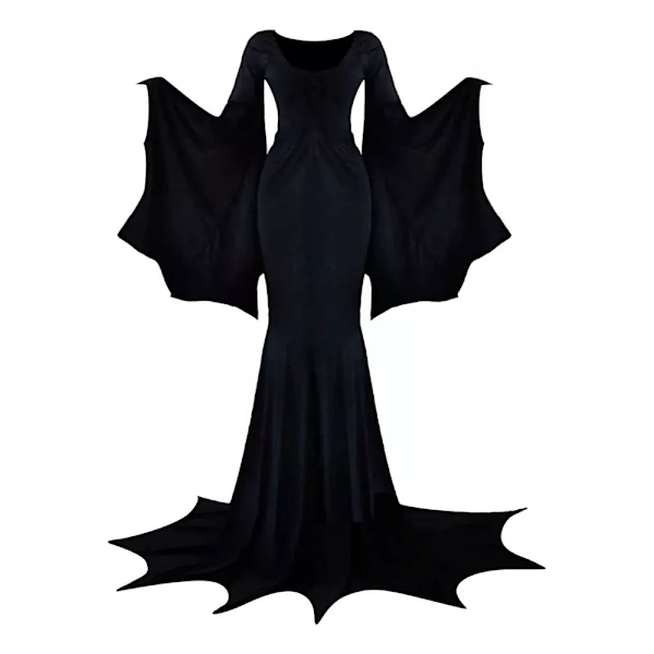 Addams Family Kostym för Kvinnor, Morticia Vampyrdräkt Negro XL