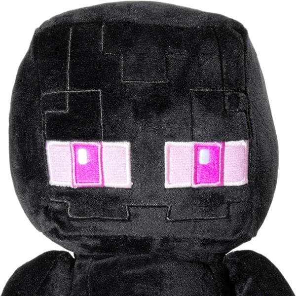 Minecraft Crafter Enderman Pehmolelu, Musta, 22 cm Korkea