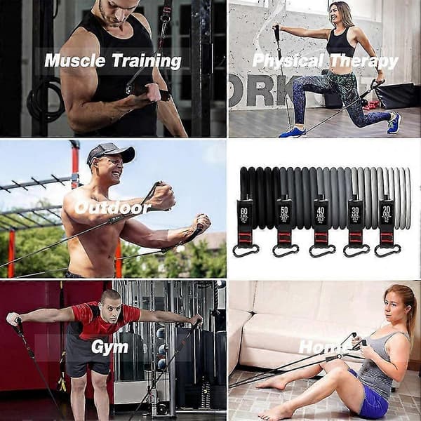 Elastiska träningsband för inomhusgym, multifunktionell träningsutvidgare