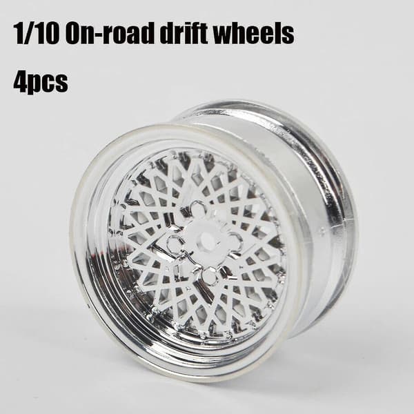 4 kpl Vanteet Pyörät Tamiya Hsp Hpi 94123/122 Rc Auto Navan Osat Musta
