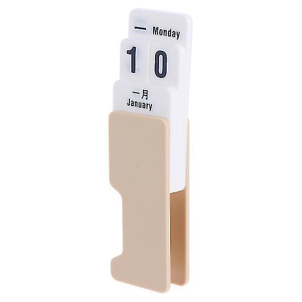 Plastic Desktop Calendar Creative Manual Justerbar evigvarende kalender