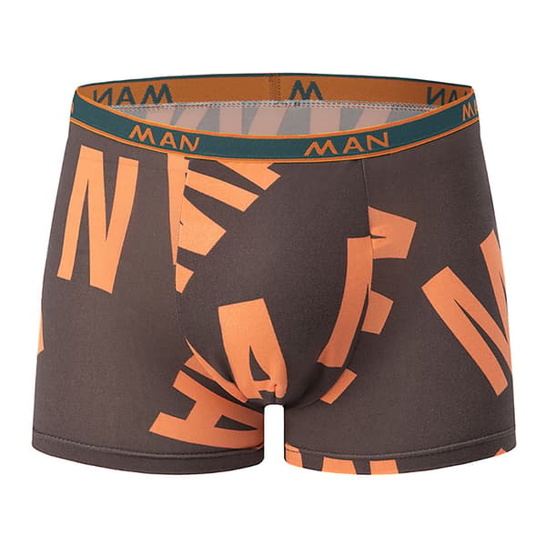 M-A-N4 trykte herreundertøy elastisk midje Bokser pluss størrelse fritidsshorts XL