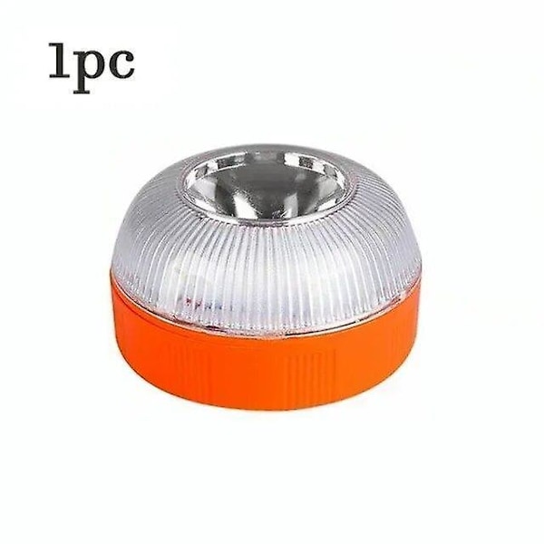 Nyeste Bærbare Nødlys V16 Homologeret Bil Nødblink Orange/Blå/Rød Magnetisk Induktions Stroboskoplys orange 1pc
