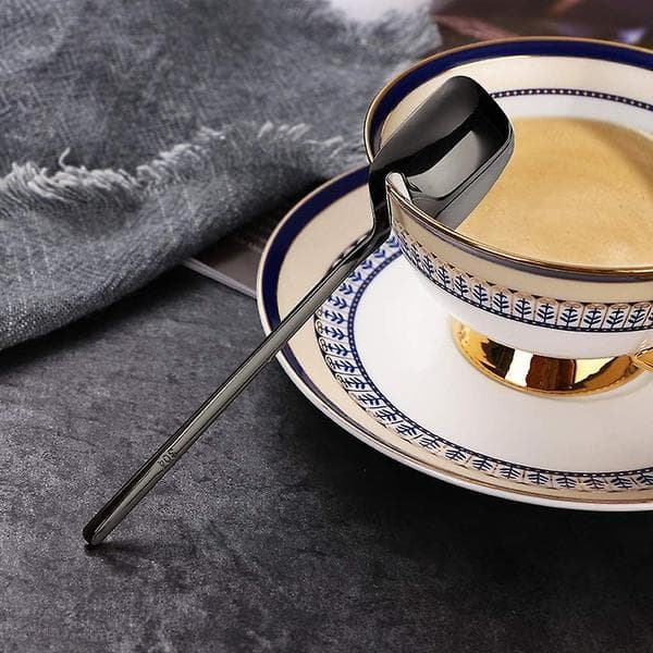 Espressoskeer, 6 stk. Demitasse-skeer, 14,2 cm rustfrit stål til kaffe, sukker