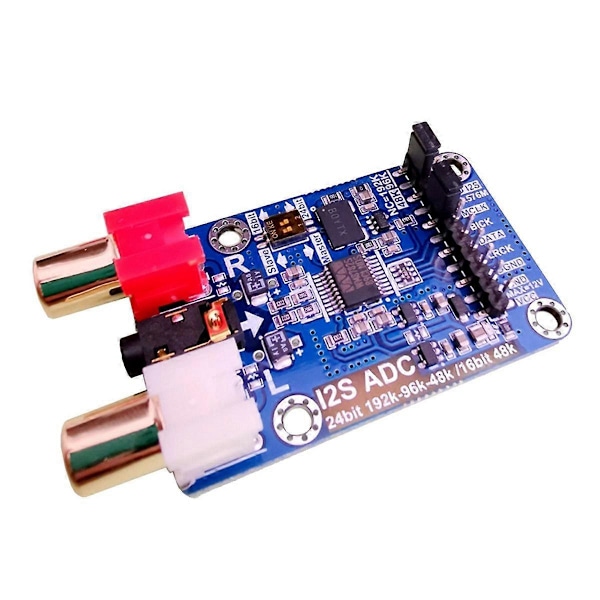 I2S ADC Audio I2S Inspelningskortmodul Master/Slave-läge 24Bit 192K 96K 48K Multifunktionell Dev