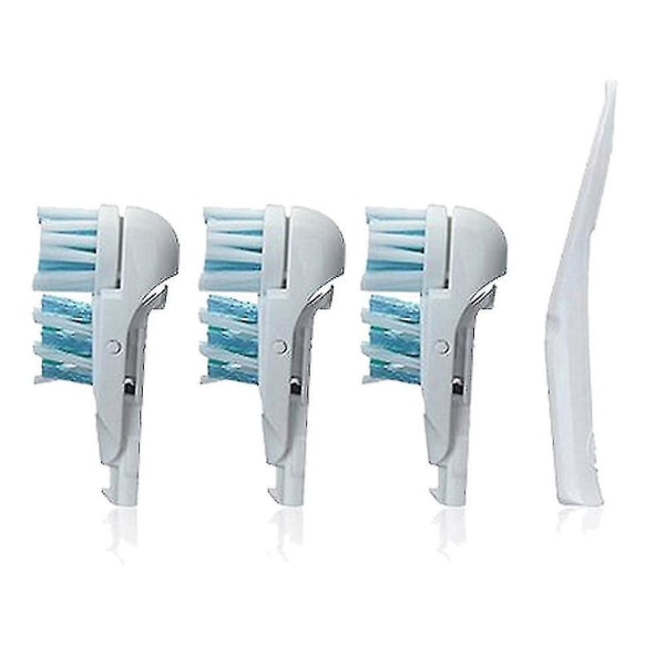 4 stk erstatning tannbørstehoder Dual Clean For Braun Oral B Cross Action Power