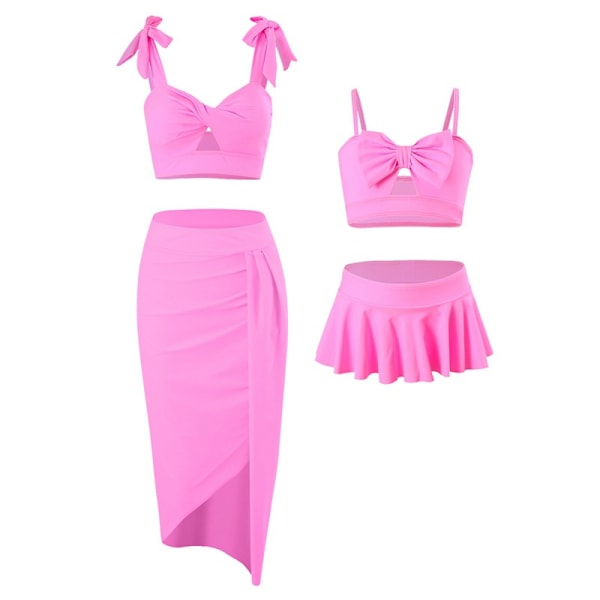 2024 Dame Jenter Badedrakt Strand Bikini Sett Foreldre-Barn Badedrakter NO.2 164 ( kids size)