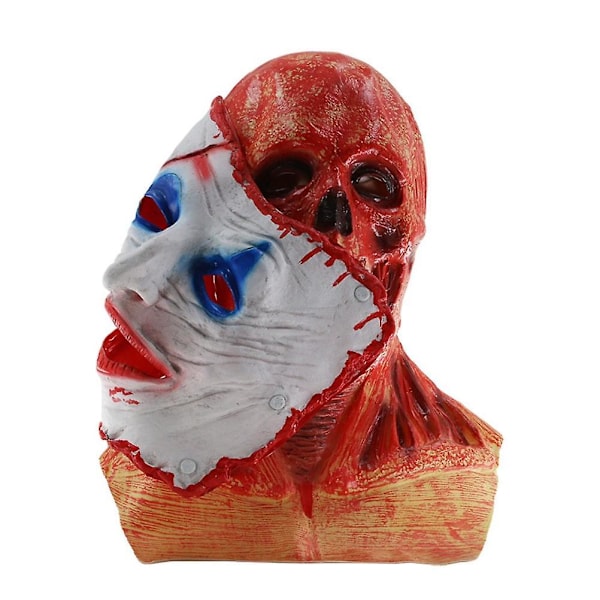 Halloween Huvudskydd Skräck Spöke Huvudbonad Realistisk Kostymfest Läskig Zombie Cosplay Rolig Ansiktstäckning