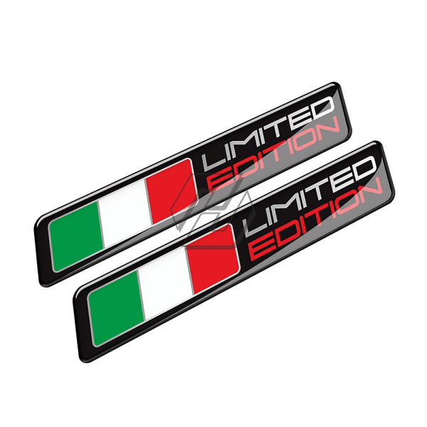 Italian lipputarra moottoripyörään, 3d-tarra, rajoitettu erä, case, Piaggio Vespa Aprilia Ducatille