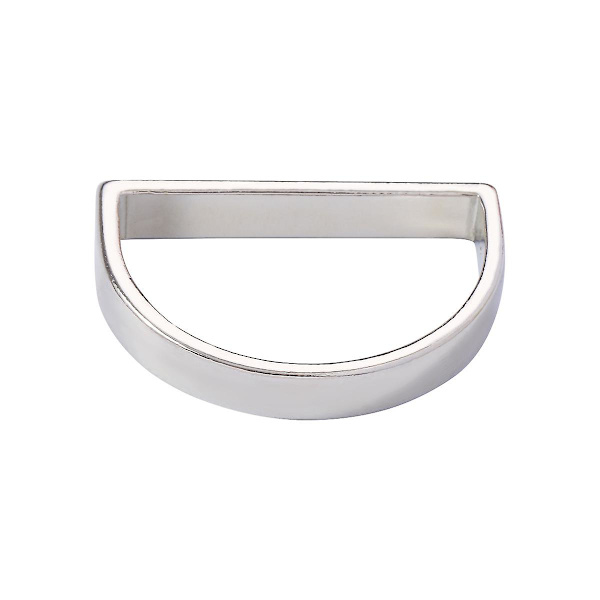 10 stk. Servietringe i Metal - Servietringholdere - Ringholder i Metal - Halvcirkel silver