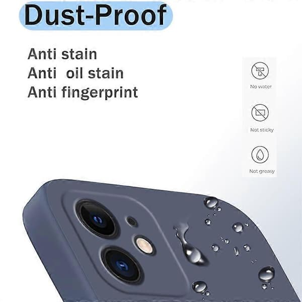 Imitasjon flytende silikon telefondeksel for iPhone 14 Plus Grey