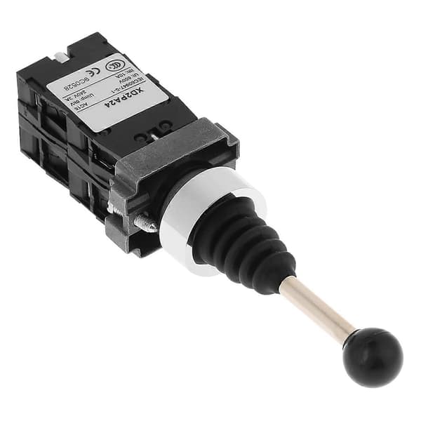 Fjeder Joystick Controller Switch 4 Position 10A 600V til Industrielt Kontrolpanel (Sort Plast Metal)