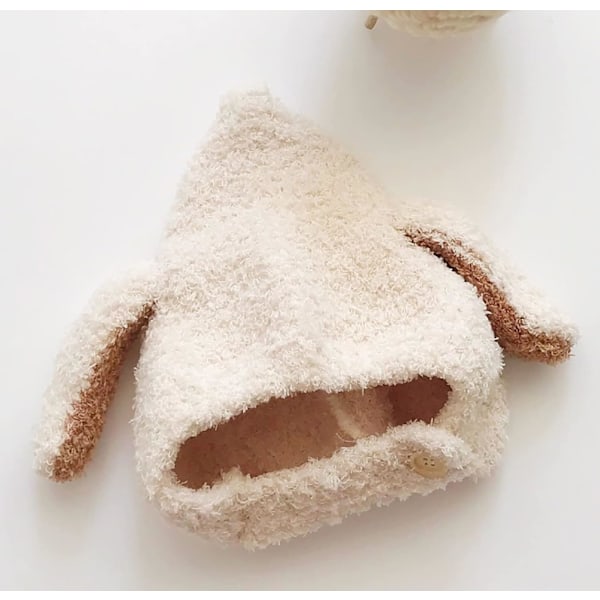 Pikkulapset Poika Tyttö Talvi-Hatut - Lämmin Vauva Lapset Plussi Hattu Korvanläpät Huppu Pipo Kallo Hattu Eläin Hiihto Hattu Beige One Size