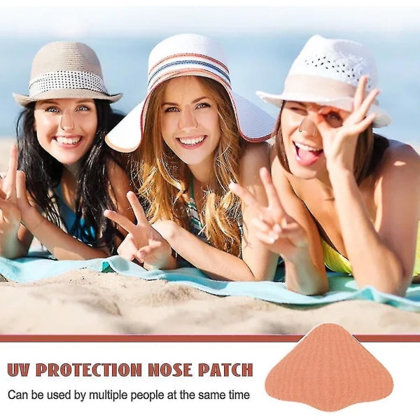 24 stk solbeskyttelse neselapp Uv-beskyttelse nesedeksel Sport utendørs Hudvennlig solneseklistremerke 72pcs
