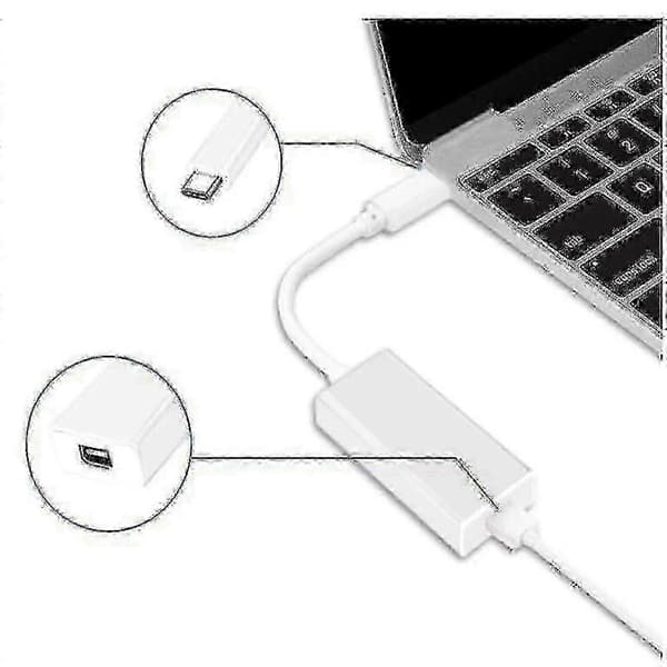 Thunderbolt 2 til USB-C-omformer Høyhastighets filoverføringsadapter