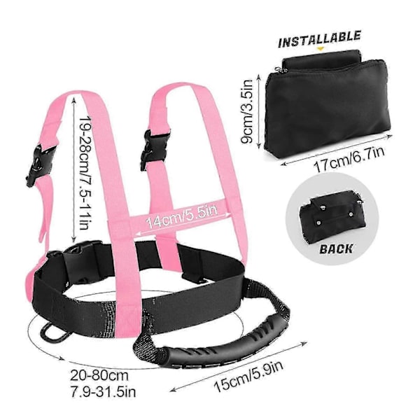 Kids Ski Harness, Beginner, Ski Training Harness, Skating, Snowboard js Orange