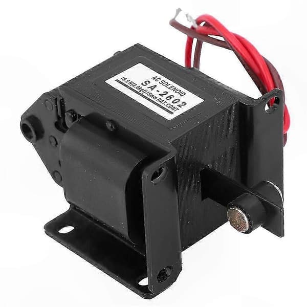 220V AC elektromagnet med 15 mm slaglængde og 19,6N kraft til push-pull applikationer