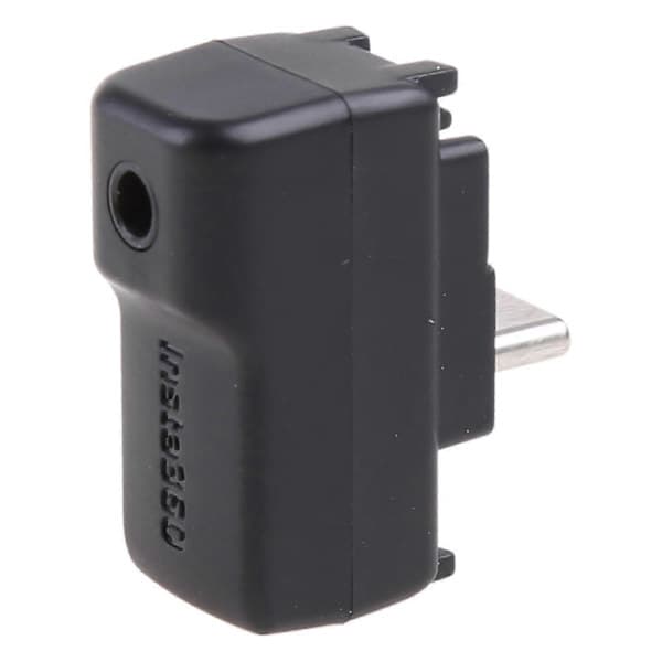 Insta-360 ONE X2 Dual Microphone Adapter with 3.5mm Input & USB-C Port for External Microphones
