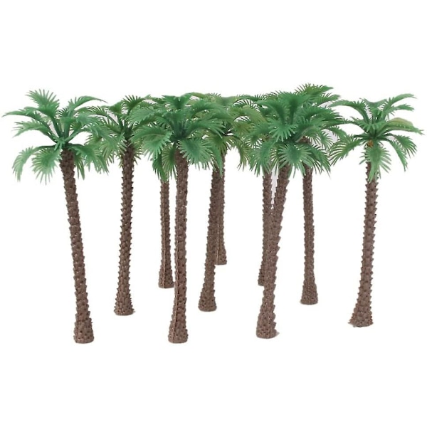 40 st kokosnöt palmträd/landskap plast konstgjord layout regnskog
