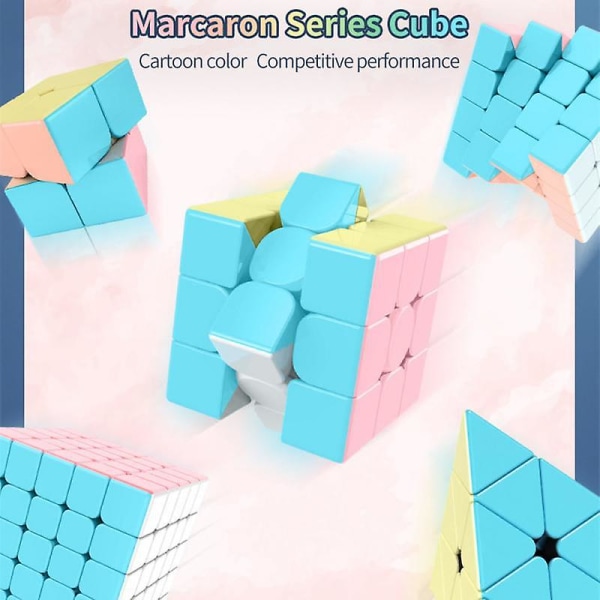 Profesjonell Magic Speed ​​Cube 2x2 3x3 4x4 5x5 Pyramid Magic Cube tegneserie