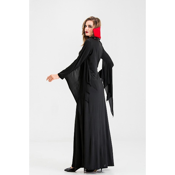 Halloween Djævel Vampyr Brud Kostume Cosplay Retro Hofkjole L