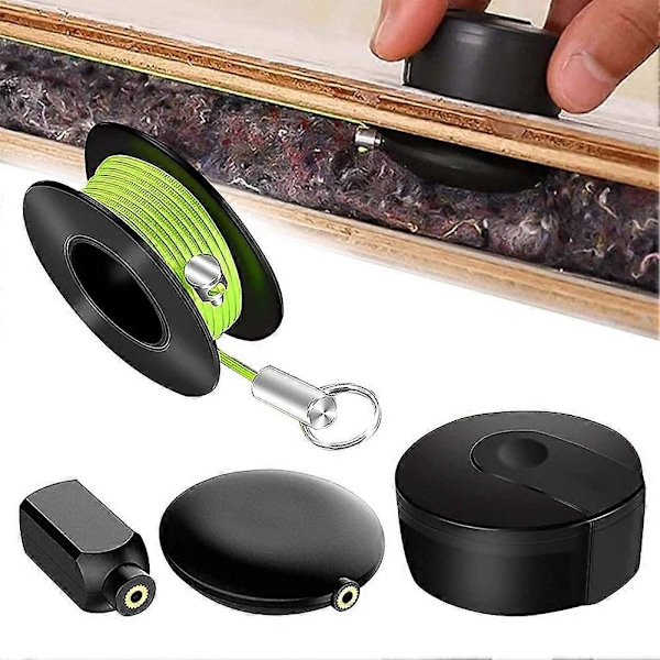 Magnetisk Kabeltrækker, 4 Pak Magnetisk Kabeltrækkersæt med Magnetiske Ledninger, Nylon Reb, Magnetisk Kabelguide Kabeltrækningsværktøj