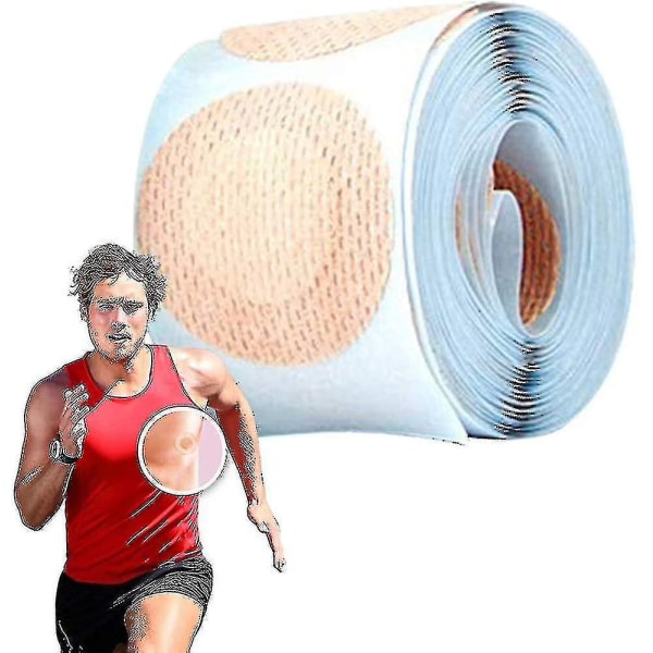 100 styks brystvortebeskytter til løbere - Forebyggelse af gnidning af brystvorten - Engangspasta sæt - 3,5 cm ultramaratonløb