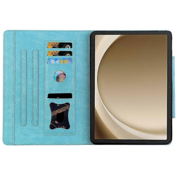 Fodral för Tab S10 Fe+ Kattspänne Stängning Skyddande Ställ Sky Blue Multicolor