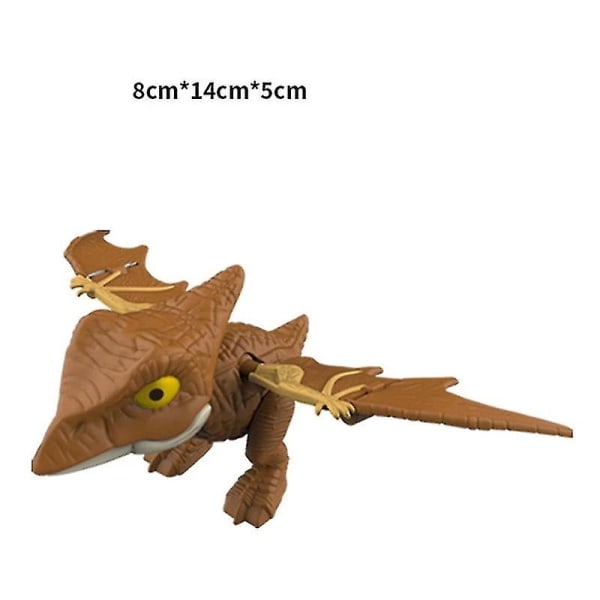 Jurassic Finger Dinosaur Triceratops Tyrannosaurus Model Legetøj Til Børn Kreativ Fingerbidende Dinosaurer Interaktiv Toy Boy Gave Y26