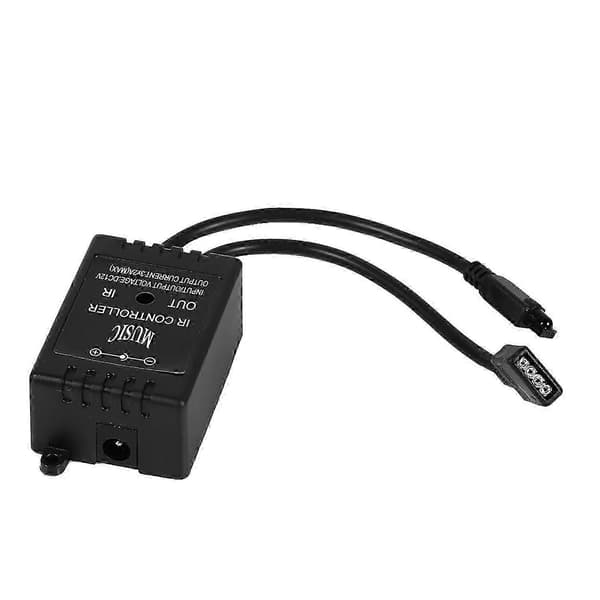 LED musikkontroller 20 taster IR fjernkontroll lydsensor kontrollere for RGB stripebelysning