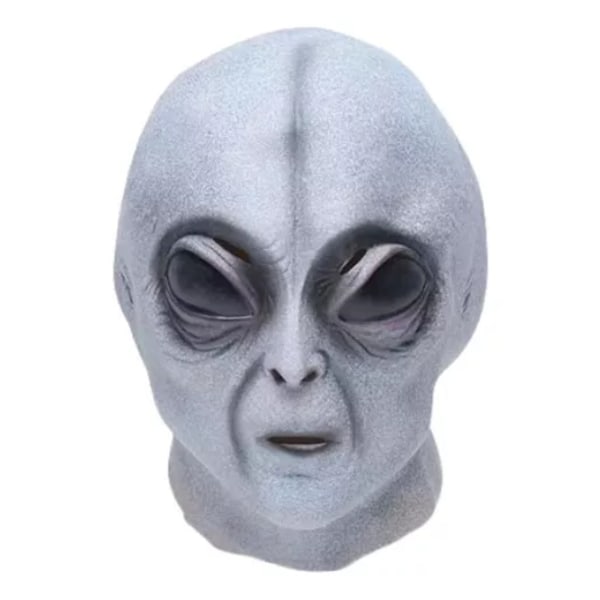 Grå Alien Maske Ujordisk Latex Halloween Gys Gris