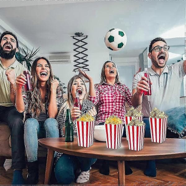 100 stk. popcornposer, små popcornæsker rød og hvid