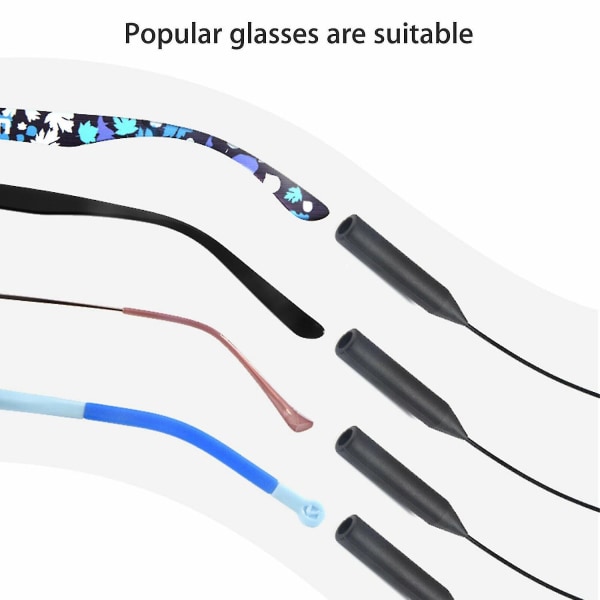2stk Brillestropp Halssnor Sportsbrillebånd Solbriller Taustrengholder
