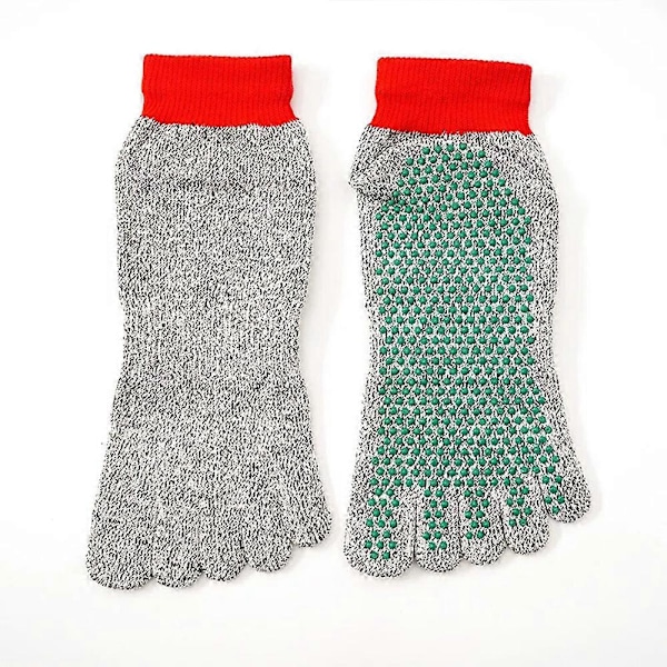 Konjoun Barefoot Sokker, Konjoun Sokker Udendørs, Konjoun Jordforbindelses Sokker, Vandresokker Gray Red 4