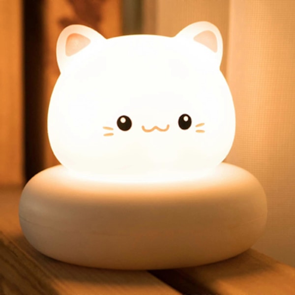 Børnenatlampe, LED Natlampe, Babyværelse Dekoration, Sengelampe, Dæmpbar Touch USB Børnelampe